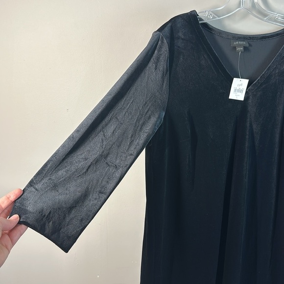 NWT J. Jill Wearever Velvet Flounced Hem Dress Size Large - Picture 12 of 14